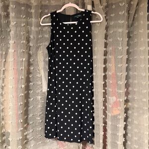 Ralph Lauren Black and White Polka Dot Mini Dress